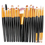 La Milee 20/5Pcs Makeup Brushes Set Eye Shadow Foundation Powder Eyeliner Eyelash Lip Make Up Brush Cosmetic Beauty Tool Kit Hot