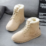 Women Boots 2019 Winter Snow Boots Female Boots Duantong Warm Lace Flat with Women Shoes Tide Botas Mujer F031 Hot Sale 35-40