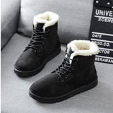 Women Boots 2019 Winter Snow Boots Female Boots Duantong Warm Lace Flat with Women Shoes Tide Botas Mujer F031 Hot Sale 35-40