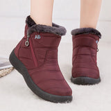 Women Boots 2019 Winter Boots With Quilted Ankle Botas Mujer Warm Waterproof Snow Boots Winter Shoes Woman Botines Plus Size 43