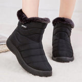 Women Boots 2019 Winter Boots With Quilted Ankle Botas Mujer Warm Waterproof Snow Boots Winter Shoes Woman Botines Plus Size 43