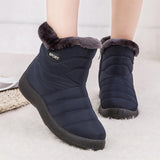 Women Boots 2019 Winter Boots With Quilted Ankle Botas Mujer Warm Waterproof Snow Boots Winter Shoes Woman Botines Plus Size 43