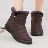 Women Boots 2019 Winter Boots With Quilted Ankle Botas Mujer Warm Waterproof Snow Boots Winter Shoes Woman Botines Plus Size 43