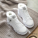 2020 Women Warming Boots Lace Outdoor Winter Plush Casual Shoes wear Female Snow Boots Footwear zapotos mujer Warm sneakers