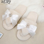 wetry Winter Fashion Women Home Slippers Faux Fur Warm Shoes Woman Slip on Flats Female Fur Flip Flops Pink Plus Size 36-41