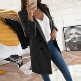 2019 new Overcoats 2019 Autumn Winter Long Sleeve Lapel sweater Women Plus Size XXXL Casual Oversize Outwear Jackets Coat -85