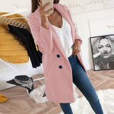 2019 new Overcoats 2019 Autumn Winter Long Sleeve Lapel sweater Women Plus Size XXXL Casual Oversize Outwear Jackets Coat -85