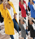 2019 new Overcoats 2019 Autumn Winter Long Sleeve Lapel sweater Women Plus Size XXXL Casual Oversize Outwear Jackets Coat -85