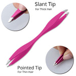 Brainbow 1piece Tweezers Rose Beauty Makeup Tools Double Ends Eyebrow Tweezer Anti-Static Eyelash Extension Pincet for Maquiagem