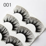 5Pairs 3D Faux Mink Hair False Eyelashes Natural/Thick Long Eye Lashes Wispy Fluffy Lashes  Makeup Beauty Extension Tools