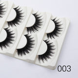 5Pairs 3D Faux Mink Hair False Eyelashes Natural/Thick Long Eye Lashes Wispy Fluffy Lashes  Makeup Beauty Extension Tools