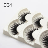 5Pairs 3D Faux Mink Hair False Eyelashes Natural/Thick Long Eye Lashes Wispy Fluffy Lashes  Makeup Beauty Extension Tools