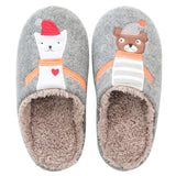 Indoor Warm Women Slippers Cute Animal Fox Unicorn Winter Fur Home Shoe Female Girl Nonslip Memory Foam Cotton House Slippers