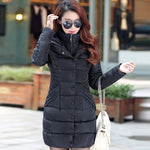 ZOGAA 2019  Women Parka Winter Down Cotton Jacket Warm Thick Hooded Coat Casual Female Winter Jacket Long Overcoat Coat Hot Sale