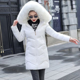 2019 New Parka Womens Winter Coats Womans Plus size 7XL Long Cotton Casual Fur Hooded Jackets Warm Parkas Female Overcoat Coat