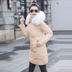 2019 New Parka Womens Winter Coats Womans Plus size 7XL Long Cotton Casual Fur Hooded Jackets Warm Parkas Female Overcoat Coat