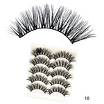 5Pairs 3D Faux Mink Hair False Eyelashes Natural/Thick Long Eye Lashes Wispy Fluffy Lashes  Makeup Beauty Extension Tools