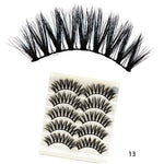 5Pairs 3D Faux Mink Hair False Eyelashes Natural/Thick Long Eye Lashes Wispy Fluffy Lashes  Makeup Beauty Extension Tools