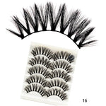 5Pairs 3D Faux Mink Hair False Eyelashes Natural/Thick Long Eye Lashes Wispy Fluffy Lashes  Makeup Beauty Extension Tools