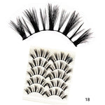 5Pairs 3D Faux Mink Hair False Eyelashes Natural/Thick Long Eye Lashes Wispy Fluffy Lashes  Makeup Beauty Extension Tools