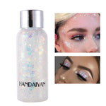 HANDAIYAN Eyeshadow Glitter Gel Cream Body Hair Face Eye Glitter Paint Heart Loose Sequins Pigment Cream Festival Decor TSLM1