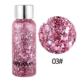 HANDAIYAN Eyeshadow Glitter Gel Cream Body Hair Face Eye Glitter Paint Heart Loose Sequins Pigment Cream Festival Decor TSLM1