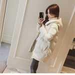 Winter Women Hooded Parka Warm Cotton Jacket Outerwear Loose Winter Jacket Coat