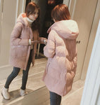 Winter Women Hooded Parka Warm Cotton Jacket Outerwear Loose Winter Jacket Coat