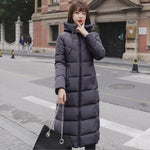 Plus Size 4XL 5XL 6XL Womens Winter Jackets Hooded Stand Collar Cotton Padded Female Coat Winter Women Long Parka Warm Thicken