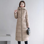 Plus Size 4XL 5XL 6XL Womens Winter Jackets Hooded Stand Collar Cotton Padded Female Coat Winter Women Long Parka Warm Thicken