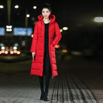 2019 Winter New M-3XL Women Long Jackets and Coats Thickening Slim Cotton Padded Parka Hooded Ladies Clothing Warm Overcoat