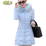 Winter Women Jacket 2019 Fur Collar Thick Warm Cotton Jacket Plus size Women Winter Jacket Coat female Hooded Overcoat ok261